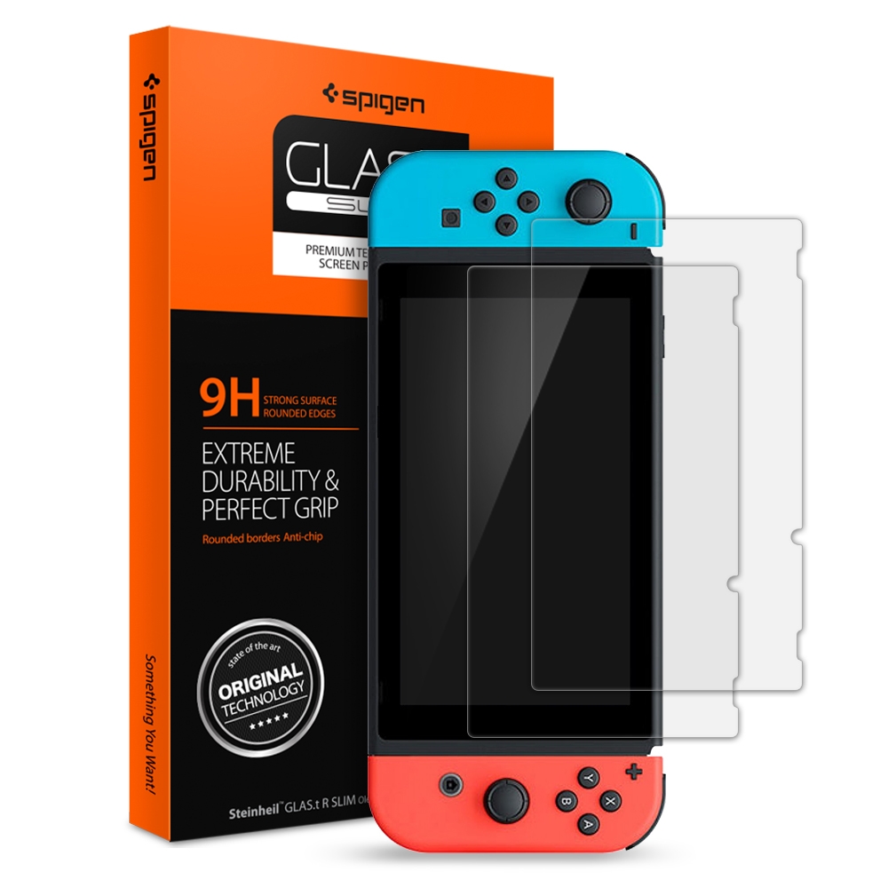 Защитное стекло SPIGEN для Nintendo Switch - Glass tR SLIM - Прозрачный - 2  шт - R01GL21523. Заходите!